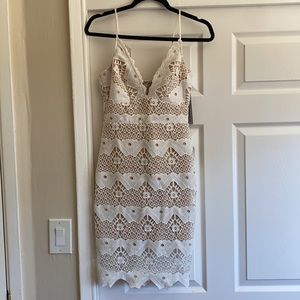 Lulu’s Sway Away White Crochet Dress